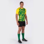 Joma 82P4R3106 الأخضر الأصفر قميص بأكمام قصيرة myskin iii رجال - Image 4