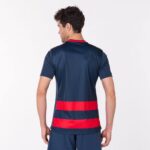 Joma 82P4R3130 الأزرق الداكن الأحمر قميص بأكمام قصيرة europa iv رجال - Image 3
