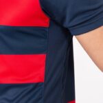 Joma 82P4R3130 الأزرق الداكن الأحمر قميص بأكمام قصيرة europa iv رجال - Image 4