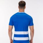 Joma 82P4R3133 أزرق ملكي أبيض قميص بأكمام قصيرة europa iv رجال - Image 3