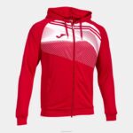 Joma 82P4R3165 احمر ابيض سوبر نوفا II سترة مقنعين رجال
