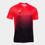 Joma 82P4R3172 المرجان الأسود الفلوري قميص بأكمام قصيرة النمر الرابع رجال