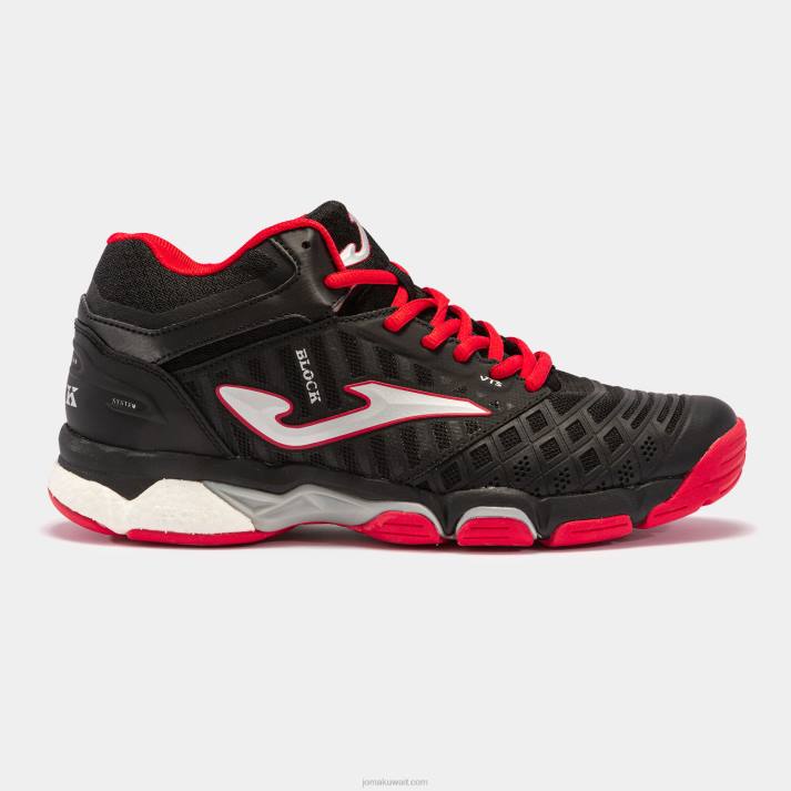 joma_82p4r3190_d8a3d8b3d988d8af_d8a3d8add985d8b1_d8a3d8add8b0d98ad8a9_d8a7d984d983d8b1d8a9_d8a7d984d8b7d8a7d8a6d8b1d8a9_v_block_23.jpg Joma 82P4R3190 أسود أحمر أحذية الكرة الطائرة v.block 23 رجال - Image 1