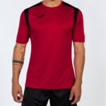 Joma 82P4R3212 أحمر أسود بطولة قميص قصير الأكمام v رجال - Image 2