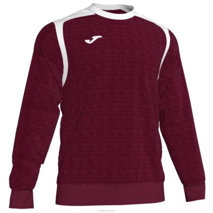 Joma 82P4R3214 بورجوندي أبيض بطولة قميص من النوع الثقيل v رجال