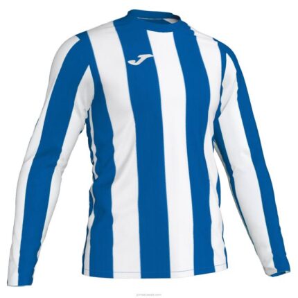 Joma 82P4R3215 أزرق ملكي أبيض قميص طويل الأكمام inter رجال