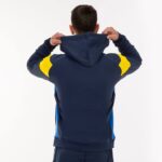 Joma 82P4R3218 الأزرق الداكن الأصفر الملكي الأزرق طاقم سترة مقنعين ثالثا رجال - Image 3