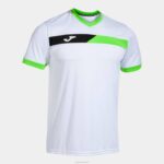 Joma 82P4R3221 أبيض أسود أخضر نيون قميص قصير الأكمام المحكمة رجال