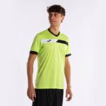 Joma 82P4R3222 الجير الأسود الأبيض قميص قصير الأكمام المحكمة رجال - Image 4