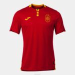 Joma 82P4R3249 أحمر قميص قصير الأكمام 1st اختيار موحدة الإسبانية كرة الصالات
