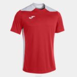 Joma 82P4R3261 احمر ابيض بطولة قميص قصير الأكمام سادسا رجال