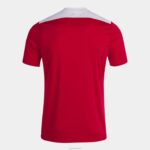 Joma 82P4R3261 احمر ابيض بطولة قميص قصير الأكمام سادسا رجال - Image 4
