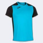 Joma 82P4R3262 الفلورسنت الفيروز الأزرق الداكن قميص قصير الأكمام سجل الثاني رجال