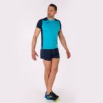Joma 82P4R3262 الفلورسنت الفيروز الأزرق الداكن قميص قصير الأكمام سجل الثاني رجال - Image 4