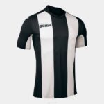 Joma 82P4R3285 أسود أبيض قميص بيزا كم قصير رجال