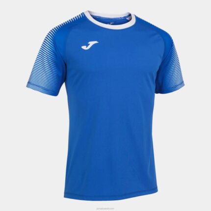 Joma 82P4R3301 الأزرق الملكي قميص قصير الأكمام Hispa III رجال