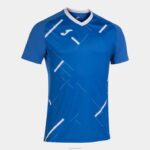 Joma 82P4R3305 أزرق ملكي أبيض قميص بأكمام قصيرة النمر الثالث رجال