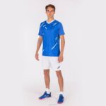 Joma 82P4R3305 أزرق ملكي أبيض قميص بأكمام قصيرة النمر الثالث رجال - Image 4