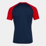 Joma 82P4R3309 الأزرق الداكن الأحمر قميص قصير الأكمام للعمل الجماعي رجال - Image 2