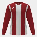 Joma 82P4R3314 احمر ابيض قميص طويل الأكمام بيزا الثاني رجال