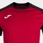 Joma 82P4R3337 أحمر أسود قميص قصير الأكمام للعمل الجماعي رجال - Image 3