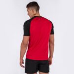 Joma 82P4R3337 أحمر أسود قميص قصير الأكمام للعمل الجماعي رجال - Image 5