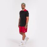 Joma 82P4R3352 أسود أحمر بطولة قميص قصير الأكمام سادسا رجال - Image 7