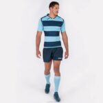 Joma 82P4R3359 الأزرق الداكن السماء الزرقاء قميص قصير الأكمام prorugby الثاني رجال - Image 8