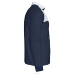 Joma 82P4R3383 الأزرق الداكن الأبيض قميص بولو طويل الأكمام الفائز الثاني رجال - Image 4