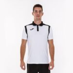Joma 82P4R3384 أبيض أسود بطولة قميص بولو بأكمام قصيرة v رجال - Image 2