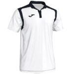 Joma 82P4R3384 أبيض أسود بطولة قميص بولو بأكمام قصيرة v رجال