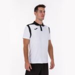 Joma 82P4R3384 أبيض أسود بطولة قميص بولو بأكمام قصيرة v رجال - Image 5