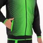 Joma 82P4R3392 أسود أخضر نيون سوبرنوفا سترة مقنعين رجال - Image 4