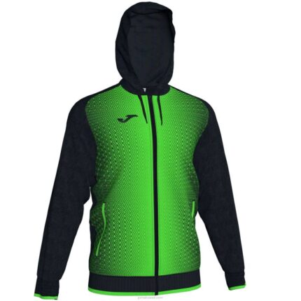 Joma 82P4R3392 أسود أخضر نيون سوبرنوفا سترة مقنعين رجال