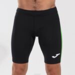 Joma 82P4R3403 أسود أخضر نيون لباس ضيق قصير النخبة السابع رجال - Image 2