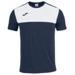 Joma 82P4R3415 الأزرق الداكن الأبيض الفائز قميص قصير الأكمام رجال