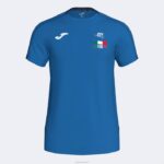 Joma 82P4R3460 الأزرق الملكي قميص قصير الأكمام مسابقة الاتحاد الإيطالي للتنس