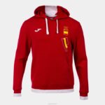 Joma 82P4R3464 احمر ابيض مقنع سترة الترفيه اللجنة الأولمبية الإسبانية