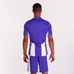 Joma 82P4R3488 أبيض أرجواني قميص بيزا كم قصير رجال - Image 3