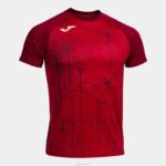 Joma 82P4R3513 أحمر قميص قصير الأكمام النخبة التاسع رجال