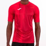 Joma 82P4R3529 أحمر قميص نمر كم قصير رجال - Image 2