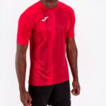 Joma 82P4R3529 أحمر قميص نمر كم قصير رجال - Image 3