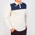 Joma 82P4R3537 أبيض كحلي قميص بولو طويل الأكمام الفائز الثاني رجال - Image 4