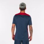 Joma 82P4R3542 الأزرق الداكن الأحمر بطولة قميص قصير الأكمام سادسا رجال - Image 3