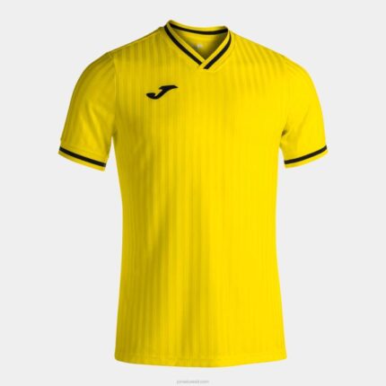 Joma 82P4R3543 أصفر قميص قصير الأكمام toletum iii رجال