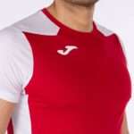 Joma 82P4R3554 احمر ابيض قميص قصير الأكمام سجل الثاني رجال - Image 4