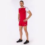 Joma 82P4R3554 احمر ابيض قميص قصير الأكمام سجل الثاني رجال - Image 7