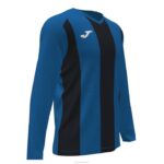 Joma 82P4R3562 الأزرق الملكي الأسود قميص طويل الأكمام بيزا الثاني رجال - Image 2