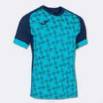 Joma 82P4R3569 الأزرق الداكن الفيروز الفلوريسنت قميص بأكمام قصيرة سوبر نوفا iii رجال