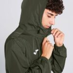Joma 82P4R3570 الكاكي Rainjacket النخبة الثامن رجال - Image 4